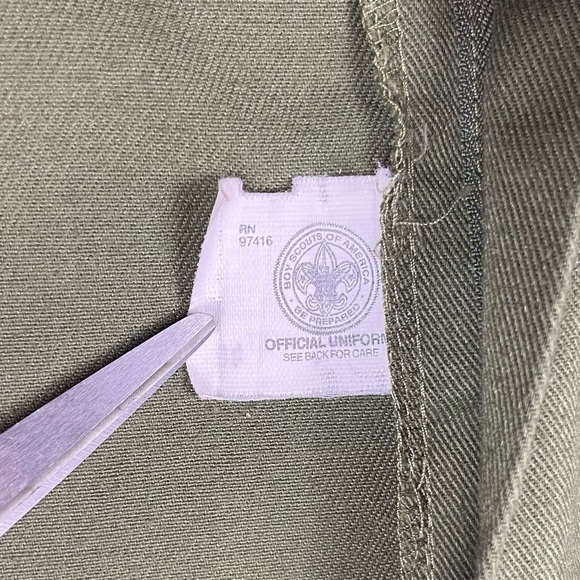 Vtg Boy Scouts of America Mens Shorts Sz 46 Green 90s Cargo A8 - Picture 3 of 8